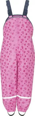 Produktbild von playshoes Regen- und Matschlatzhose Matschhose Regenhose outdoor basic, Größe:86, Farbe:Pink Herzen