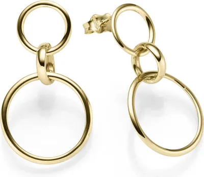 Ohrhänger-3-Ringe-31x17-5mm-585-Gelbgold