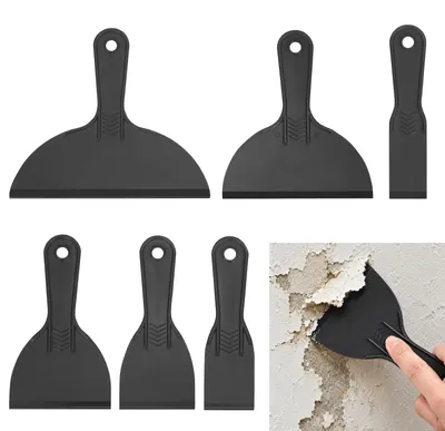 Produktbild von Spachtel Malerspachtel Schaber - Kunststoff - 6 Stück - 1,5 bis 8 Zoll