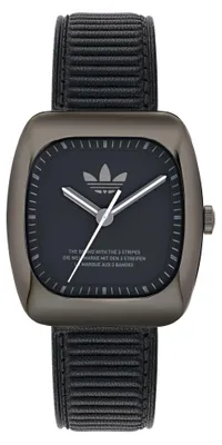Produktbild von Adidas Uni Uhr RETRO WAVE ONE Leder schwarz AOSY24527