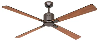 Produktbild von Gleichstrom Deckenventilator mit Fernbedienung Neo III WiFi 152 cm Bronze Flügel Schwarz / Teak