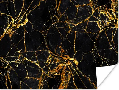 Produktbild von MuchoWow® Poster Gold - Marmor - Glitzer - Luxus 120x90 cm - Wandbild