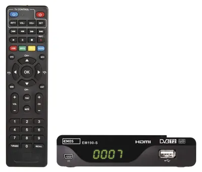 Set-top box EMOS EM190-S HD HEVC H265 (DVB-T2)