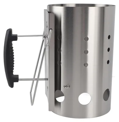 Immagine prodotto di Accendifuoco in acciaio inossidabile, portatile, efficiente, barile per carbone per barbecue, campeggio, picnic