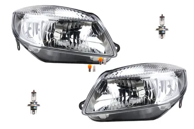 Produktbild von Scheinwerfer kompatibel zu Skoda Fabia 54 06-10 Leuchtmittel Set Li. Re. 5J1941017 5J1941015 5J1941018 5J1941016 Johns