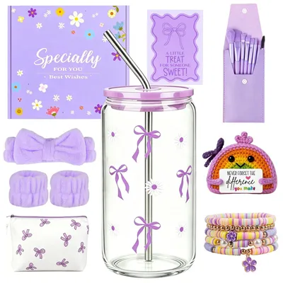 Produktbild von Glasflasche - 500 ml - Lila