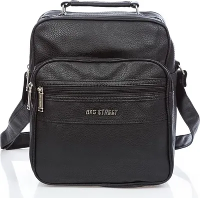 Produktbild von Bag Street Herren Tasche Mittel aus kunstleder Ideal für die Arbeit, robust schwarz
