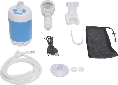 Obrázek produktu pro Přenosná sprcha pro kempování 4000mAh dobíjecí baterie Venkovní elektrická pumpa na venkovní turistické stezce