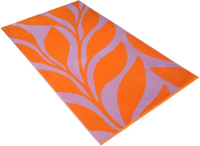 Produktbild von Vossen Strandtuch ocean leaf Farbe orange Größe 100x180