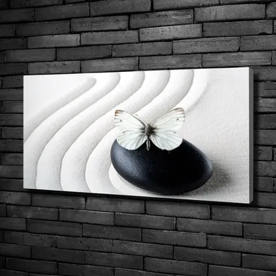 Produktbild von Tulup® Leinwandbild -100x50 cm - Wandkunst - Drucke auf Leinwand - Leinwanddruck  - Tiere - Weiß - Zen Steine