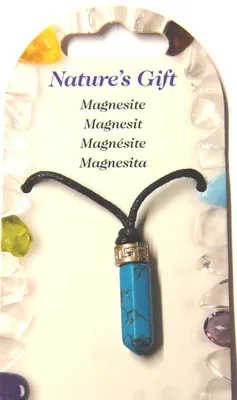 Produktbild von Edelstein-Stift-Anhänger, Magnesit gefärbt