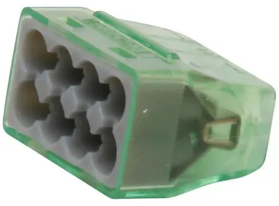 Produktbild von KOPP Steckklemme 8-polig für starre Leiter 1,5-2,5mm²,Inhalt 10 Stück Farbe: transparent/dunkelgrau