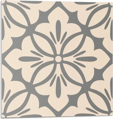 Produktbild von Blumenmuster Mit Details – Selbstklebende Fliesen – Wandverkleidung – Wandpaneel – PVC Fliesen – Vinylflisen – PCV Flisen – Selbstklebend – Wanddeko – 9 Stück 30 x 30 cm
