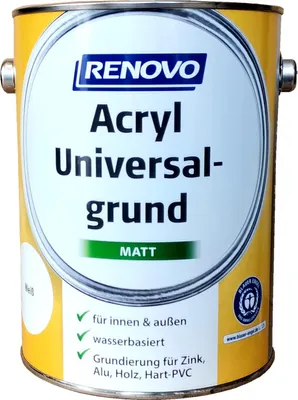 Produktbild von Renovo Acryl Universalgrund 0095 Weiss 2,5 L