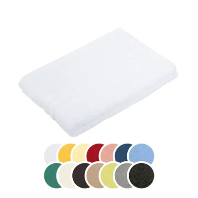 Produktbild von liebling Badetuch, 100% Baumwolle, mit Schlaufe, formstabil, weich, Serie Borkum, 100 x 150 cm, 60 Grad waschbar, trocknergeeignet, weiß