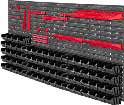 Produktbild von KADAX Toolboard Wall 156x78cm 101 Stück Werkstatt Garage Boxen