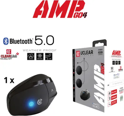 Produktbild von Helmkommunikationssystem AMP GO4 mit Bluetooth 5.0 Single Pack für 1 Helm
