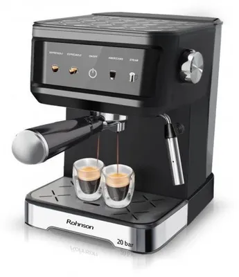 Zdjęcie produktu dla Kawa Rohnson - R-98035, 20 bar, 1.5 L, czarno-szara