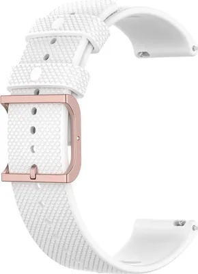 Produktbild von BStrap Silicone Rain Armband für Samsung Galaxy Watch 3 41mm, white