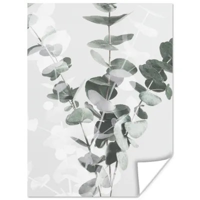 Produktbild von MuchoWow® Poster Pflanzen - Grün - Natur - Blätter 60x80 cm - Schlafzimmer Dekoration