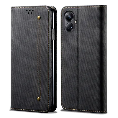 Obrázek produktu pro Pouzdro pro Realme 10 Pro+, Kožené Peněženkové Pouzdro s Magnetickým Uzavíráním a Stojánkem černé