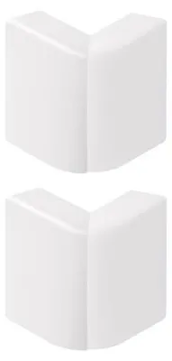 Produktbild von Außeneckwinkel für 10 x 10 mm Kabelkanäle, weiß, 2er-Pack, Tehalit