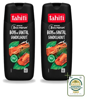 Immagine prodotto di 2 flaconi di gel doccia Tahiti, profumo di sandalo, da 315 ml - confezione risparmio - 2 pezzi