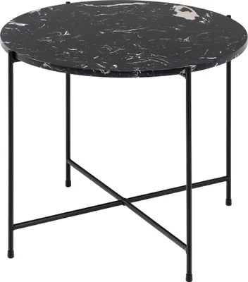 Produktbild von Smuk Beistelltisch Ø 52 cm Shannon Marmor Schwarz