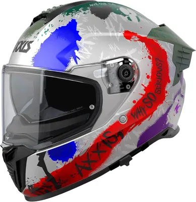 Imagen del producto de Casco integral T-S, disponible en blanco, azul, rojo, verde mate, homologado, para motociclistas