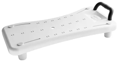 Produktbild von SucceBuy Badewannenbrett mit bis zu 150 kg Tragkraft, Duschstuhl für Badewannen mit einer Breite von 41-62 cm, Sitzhilfe mit rutschfesten Füßen für ältere Menschen und Personen mit eingeschränkter Mobilität