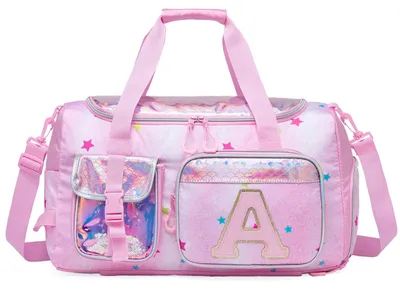 Produktbild von Sporttasche für Mädchen, Gymtasche und Reisetasche in Rosa