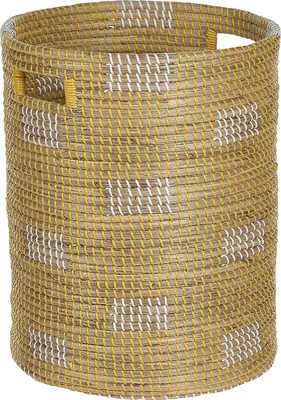 Produktbild von BELIANI Korb Natur aus Seegras 50 x 40 x 40 cm Wäschekorb Aufbewahrungskorb Wohnaccessoires