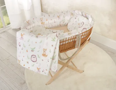 Produktbild von Teddybär-Bettdecke mit Füllung und Konturkissen - 2-teiliges Set - Walddelikatesse