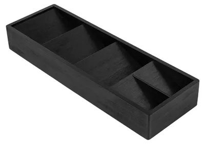 Zdjęcie produktu dla Omgoods - Organizer bambusowy z 5 przegródkami