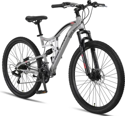 Obrázok produktu pre Chillaxx Bike Falcon prémiový horský bicykel 24 a 26 palcov - bicykel pre chlapcov, dievčatá, ženy a mužov - kotúčové brzdy - 21 rýchlostí - celoodpružený