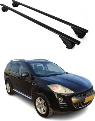 Obrázok produktu pre Priečne strešné nosiče pre Peugeot 4007 (2008–2012), čierna farba