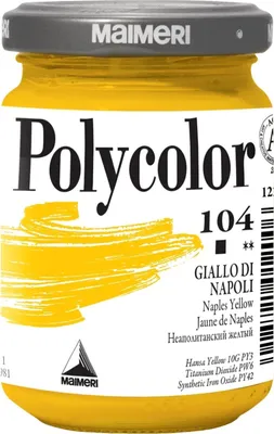 Produktbild von Maimeri Vynil Polycolor Acrylfarbe Naples Yellow 104 140 ml 1 stk