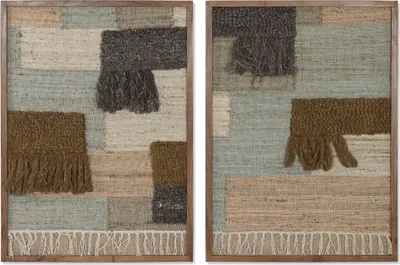 Obrázok produktu pre Obrázok Domov ESPRIT Hnedozelená abstraktná Moderné 75 x 3 x 105 cm (2 ks)