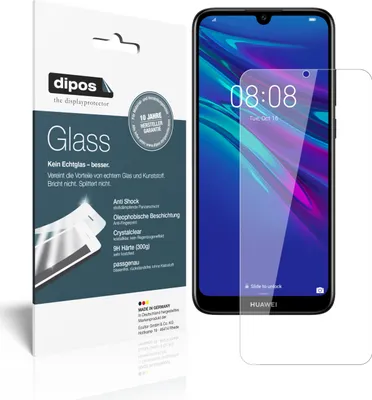 Produktbild von 2x Schutzfolie für Huawei Y6 Prime (2019) - Anti-Shock 9H Folie dipos Glass Kunststoffglas