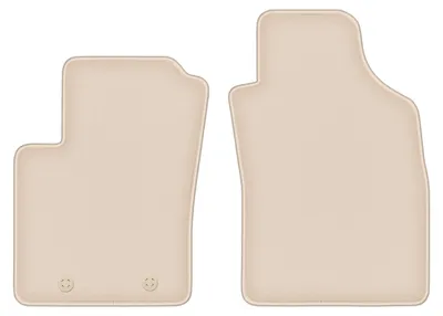 Produktbild von DURBAN Beige Velours-Fußmatten vorne für Fiat 500 Cabrio, Schrägheck (2007-2013)
