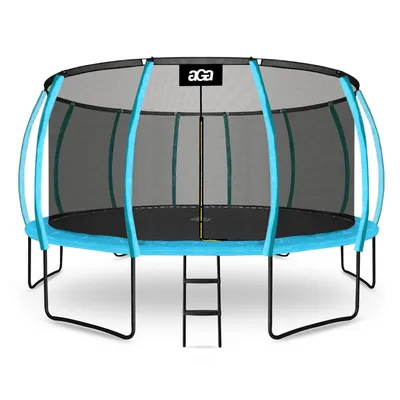 Produktbild von Aga SPORT EXCLUSIVE Trampolin 500 cm Hellblau + Sicherheitsnetz + Leiter
