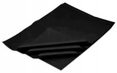 Produktbild von Tymos Glatte Seidenpapier 50x70cm Schwarz 25 Blatt