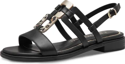 Produktbild von MARCO TOZZI Damen Sandale Sandalette allrounder bequem Synthetik 2-28106-44, Größe:39 EU, Farbe:Schwarz