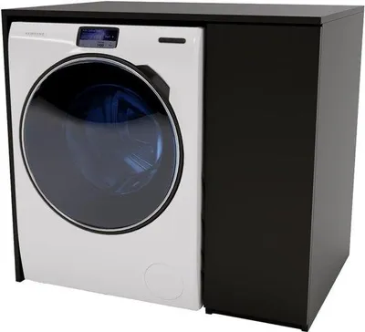 Image de Meuble compact pour lave-linge avec espace de rangement
