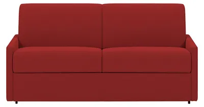 Produktbild von Schlafsofa 4-Sitzer - Liegefläche: 160 cm - Matratzenhöhe: 22 cm mit Memory Schaum - Stoff - Rot - CALIFE