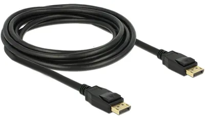 Produktbild von Delock - DisplayPort-Kabel - DisplayPort (M) zu DisplayPort (M) - 3 m - eingerastet - Schwarz