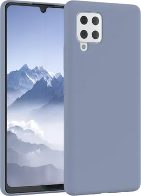 Produktbild von EAZY CASE Silikonhülle für Samsung Galaxy A42 5G Silikon Backcover Schutz in Blau
