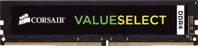 Obrázek produktu pro Corsair ValueSelect 16 GB, DDR4, 2666 MHz, 16 GB, 1 x 16 GB, DDR4, 2666 MHz, 288-pin DIMM, Černá