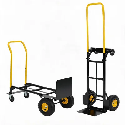 Produktbild von 2-in-1 klappbar Sackkarre Plattformwagen, Reifen, 363 kg