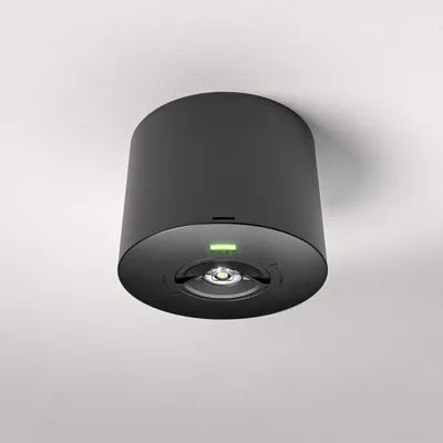 Produktbild von hoftronic Aufbaustrahler Notbeleuchtung 2W 300lm 6000K IP20 Schwarz